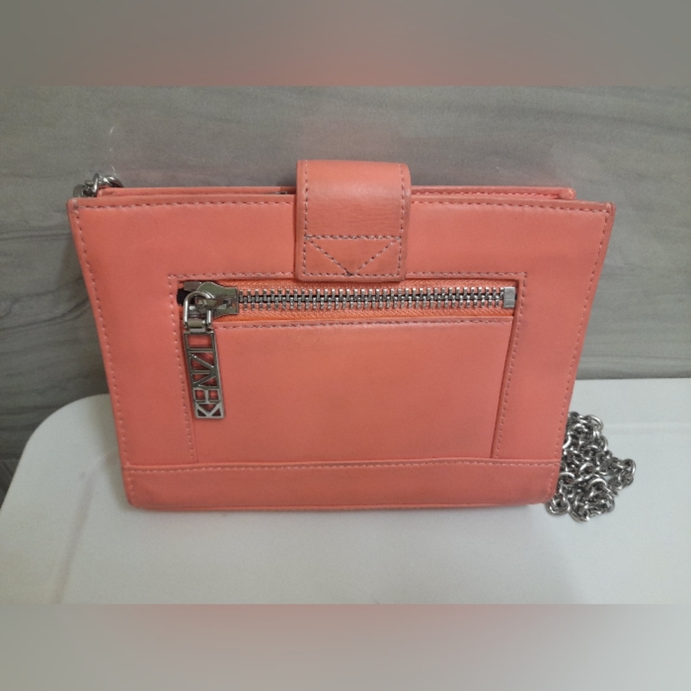 KENZO Kalifornia Coral Chain Strap Mini Crossbody Shoulder Bag Y2k - Picture 8 of 16